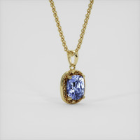 1.82 Ct. Bi Color Sapphire Pendant, 18K Yellow Gold 2