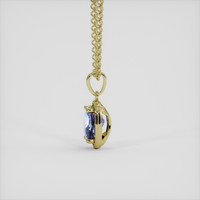 1.82 Ct. Bi Color Sapphire Pendant, 18K Yellow Gold 3