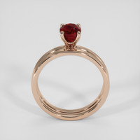 1.41 Ct. Orangish Red Ruby Ring, 14K Rose Gold 3