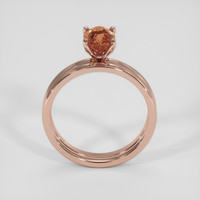 1.46 Ct. Orangish Brown Sapphire Ring, 14K Rose Gold 3