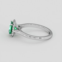 1.25 Ct. Emerald Ring, Platinum 950 4