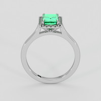1.27 Ct. Emerald Ring, 18K White Gold 3