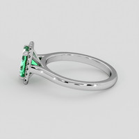 1.33 Ct. Emerald Ring, 18K White Gold 4