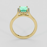 1.22 Ct. Emerald Ring, 18K Yellow Gold 3