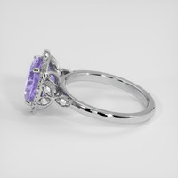 3.31 Ct. Violet Sapphire Ring, Platinum 950 4