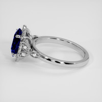 2.54 Ct. Blue Sapphire Ring, Platinum 950 4
