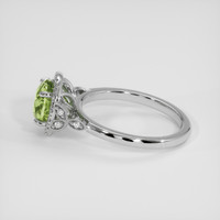 3.44 Ct. Green Sapphire Ring, Platinum 950 4
