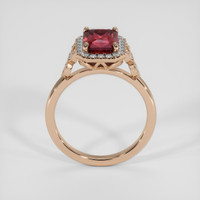 4.21 Ct. Red Garnet Ring, 14K Rose Gold 3
