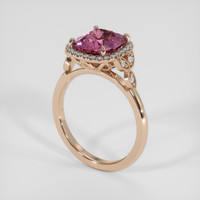 3.74 Ct. Pink Spinel Ring, 14K Rose Gold 2