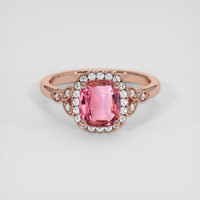 2.50 Ct. Padparadscha Sapphire Ring, 14K Rose Gold 1