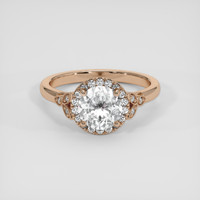 1.38 Ct. White Sapphire Ring, 14K Rose Gold 1
