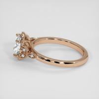 1.38 Ct. White Sapphire Ring, 14K Rose Gold 4