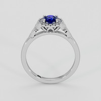 0.60 Ct. Blue Sapphire Ring, Silver 3