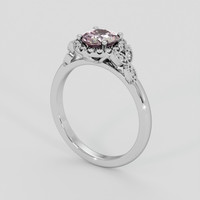 1.11 Ct. Color Change Sapphire Ring, Silver 2