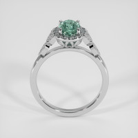 1.17 Ct. Bluish Green Sapphire Ring, 14K White Gold 3
