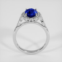 2.54 Ct. Blue Sapphire Ring, 18K White Gold 3