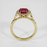 1.86 Ct. Pinkish Red Ruby Ring, 14K Yellow Gold 3