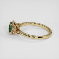 1.08 Ct. Green Sapphire Ring, 14K Yellow Gold 4