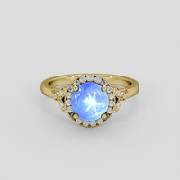 2.55 Ct. Blue Sapphire Ring, 14K Yellow Gold 1