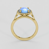 2.55 Ct. Blue Sapphire Ring, 14K Yellow Gold 3