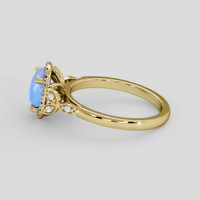 2.55 Ct. Blue Sapphire Ring, 14K Yellow Gold 4