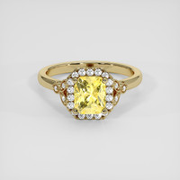 2.11 Ct. Yellow Sapphire Ring, 14K Yellow Gold 1
