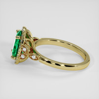 1.64 Ct. Emerald Ring, 18K Yellow Gold 4