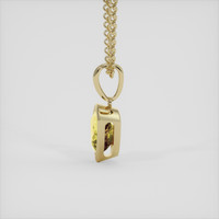 2.45 Ct. Yellow Sapphire Pendant, 14K Yellow Gold 3