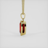 1.55 Ct. Ruby Pendant, 18K Yellow Gold 3