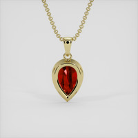 1.55 Ct. Ruby Pendant, 18K Yellow Gold 4