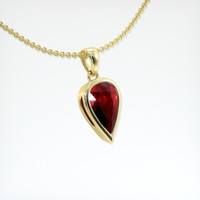 1.01 Ct. Ruby Pendant, 18K Yellow Gold 2