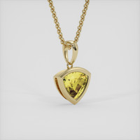 2.45 Ct. Yellow Sapphire Pendant, 18K Yellow Gold 2