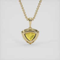 2.45 Ct. Yellow Sapphire Pendant, 18K Yellow Gold 4