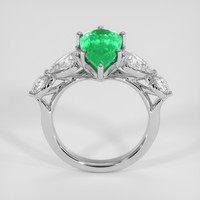3.16 Ct. Emerald Ring, Platinum 950 3