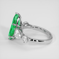 3.16 Ct. Emerald Ring, Platinum 950 4