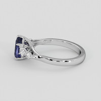 1.44 Ct. Purple Sapphire Ring, Platinum 950 4