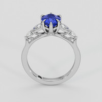 2.53 Ct. Blue Sapphire Ring, Platinum 950 3
