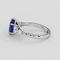 2.53 Ct. Blue Sapphire Ring, Platinum 950 4