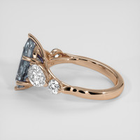 2.83 Ct. Greyish Blue Sapphire Ring, 14K Rose Gold 4