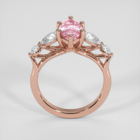2.02 Ct. Pink Sapphire Ring, 14K Rose Gold 3