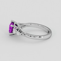 2.05 Ct. Purple Sapphire Ring, 10K White Gold 4