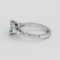 1.64 Ct. Green Sapphire Ring, 10K White Gold 4