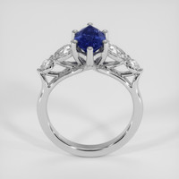 1.28 Ct. Blue Sapphire Ring, 14K White Gold 3