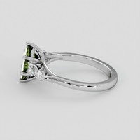 1.30 Ct. Green Sapphire Ring, 14K White Gold 4