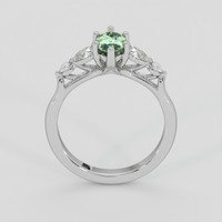 1.04 Ct. Yellowish Green Sapphire Ring, 14K White Gold 3