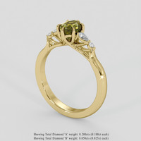 1.71 Ct. Bi Color Sapphire Ring, 14K Yellow Gold 2