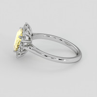 2.46 Ct. Yellow Sapphire Ring, Platinum 950 4