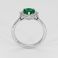 1.14 Ct. Emerald Ring, 18K White Gold 3