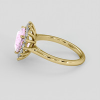 3.13 Ct. Pink Sapphire Ring, 10K Yellow Gold 4