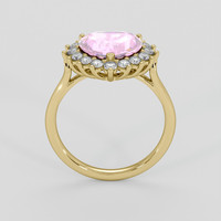 3.13 Ct. Pink Sapphire Ring, 18K Yellow Gold 3